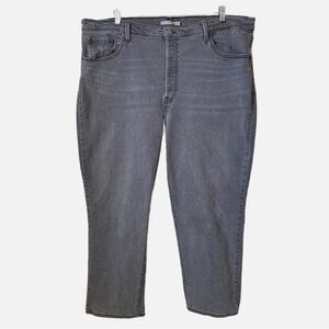 Levi’s Button Fly Ribcage Straight Ankle Jeans 24W